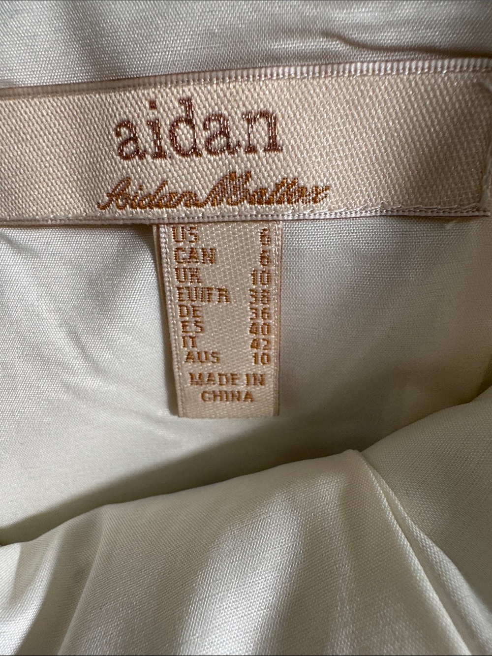 Aidan Mattox Ivory Metallic Floral Jacquard Mini Dress Size 6 - Picture 14 of 16